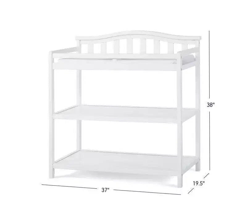 Ensemble de chambre de bébé Hampton Arch Top de Child Craft, 2 pièces, comprend un lit de bébé convertible 4-en-1 et une table à langer