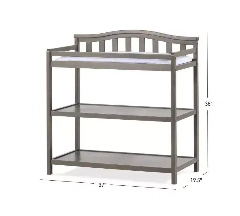 Ensemble de chambre de bébé Hampton Arch Top de Child Craft, 2 pièces, comprend un lit de bébé convertible 4-en-1 et une table à langer