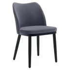 Lot de 6 chaises de salle à manger avec coussins moelleux et pieds en bois robustes. Idéales pour les salles à manger, les cuisines, les salons - gris foncé