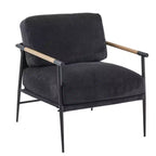 Chaise de Loisirs, Fauteuil de Salon Rembourré en Velours avec Pieds de Soutien et Accoudoirs, Montage Facile, pour Salle à Manger, Chambre d'amis, Salon, Cuisine, Lounge