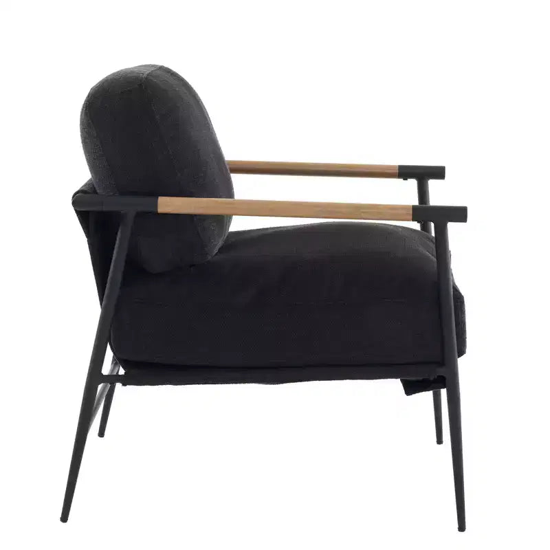 Chaise de Loisirs, Fauteuil de Salon Rembourré en Velours avec Pieds de Soutien et Accoudoirs, Montage Facile, pour Salle à Manger, Chambre d'amis, Salon, Cuisine, Lounge