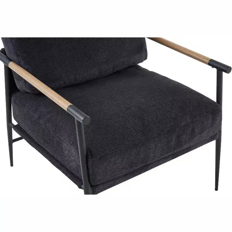 Chaise de Loisirs, Fauteuil de Salon Rembourré en Velours avec Pieds de Soutien et Accoudoirs, Montage Facile, pour Salle à Manger, Chambre d'amis, Salon, Cuisine, Lounge