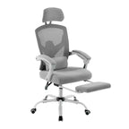 Chaise de bureau ergonomique TUYOHW avec repose-pieds rétractable, chaise de jeu avec coussin de soutien lombaire et accoudoirs rembourrés, chaise pivotante pour le bureau
