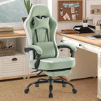Chaise de bureau ergonomique TUYOHW avec accoudoirs rembourrés, chaise de jeu avec support lombaire, chaise roulante pivotante avec roulettes pour la maison, le bureau