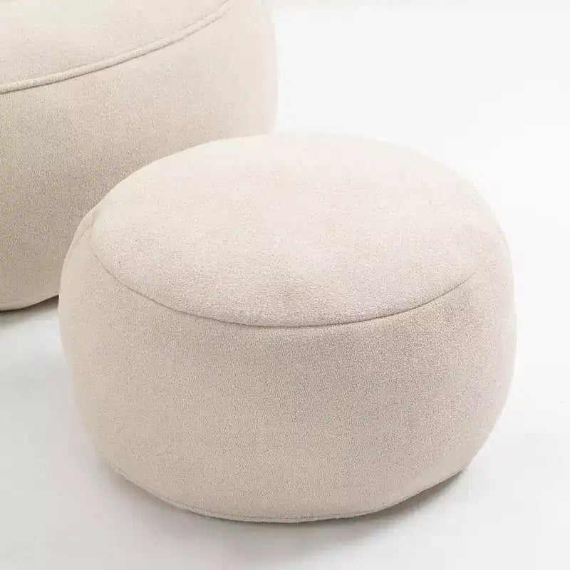 Canapé Poire en Mousse Haute Pression Fauteuil Poire Adulte avec Rembourrage en Mousse Compressée et Repose-Pieds