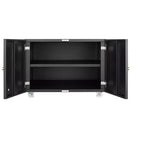 MAYEERTY Meuble de rangement mobile blanc en métal pour imprimante, avec étagère réglable et roulettes