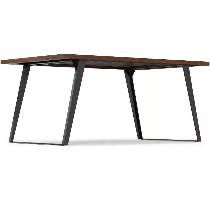 Table à manger rectangulaire industrielle moderne Mitchell 66 x 40 pouces