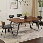 Table à manger rectangulaire industrielle moderne Mitchell 66 x 40 pouces