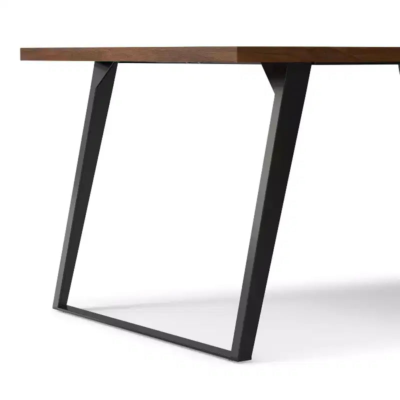 Table à manger rectangulaire industrielle moderne Mitchell 66 x 40 pouces