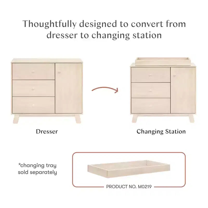 Commode moderne à 3 tiroirs Hudson Babyletto