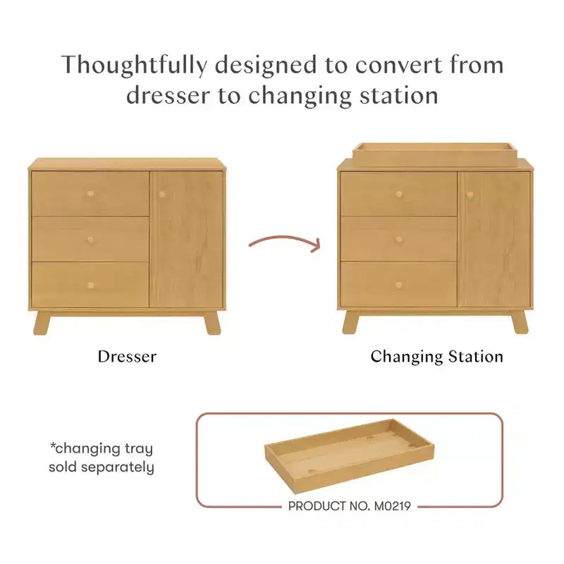 Commode moderne à 3 tiroirs Hudson Babyletto