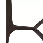 Table d'appoint rustique, bout de canapé ou petite table de chevet pour la décoration intérieure - Table de chevet ronde en métal avec plateau en verre pour petits espaces - 22 Bronze et Cuivre
