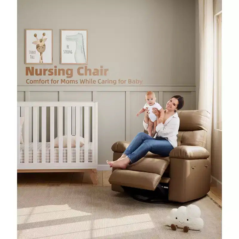Fauteuil inclinable Acekool surdimensionné pour adultes, fauteuil inclinable manuel en cuir PU extra large, coussin en éponge 1,5 fois plus épais, fauteuil paresseux confortable