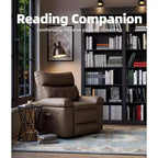 Fauteuil inclinable Acekool surdimensionné pour adultes, fauteuil inclinable manuel en cuir PU extra large, coussin en éponge 1,5 fois plus épais, fauteuil paresseux confortable
