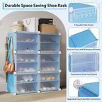 Meuble de rangement pour chaussures, Étagère à chaussures 6 niveaux, Gain de place pour entrée, chambre et salon