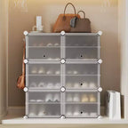 Meuble de rangement pour chaussures, Étagère à chaussures 6 niveaux, Gain de place pour entrée, chambre et salon