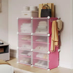 Meuble de rangement pour chaussures, Étagère à chaussures 6 niveaux, Gain de place pour entrée, chambre et salon