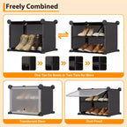 Meuble de rangement pour chaussures, Étagère à chaussures 6 niveaux, Gain de place pour entrée, chambre et salon