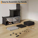Meuble de rangement pour chaussures, Étagère à chaussures 6 niveaux, Gain de place pour entrée, chambre et salon