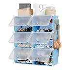 Meuble de rangement pour chaussures, Étagère à chaussures 6 niveaux, Gain de place pour entrée, chambre et salon