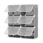 Meuble de rangement pour chaussures, Étagère à chaussures 6 niveaux, Gain de place pour entrée, chambre et salon