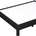Etokfoks Ensemble Table et Deux Chaises Effaçables à Sec pour Enfants 3 Pièces Noir Construction en Bois Massif Zone de Jeu Créative pour Dessin et Devoirs
