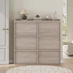 GarveeHome Meuble à Chaussures avec 6 Tiroirs Basculants, Armoire à Chaussures en Bois avec Étagère Réglable, Rangement à Chaussures, Meuble à Chaussures Caché pour Entrée
