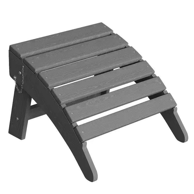 Ottoman pliant, repose-pieds d'extérieur en PEHD pour chaise Adirondack, résistant aux intempéries pour terrasse, jardin, patio extérieur