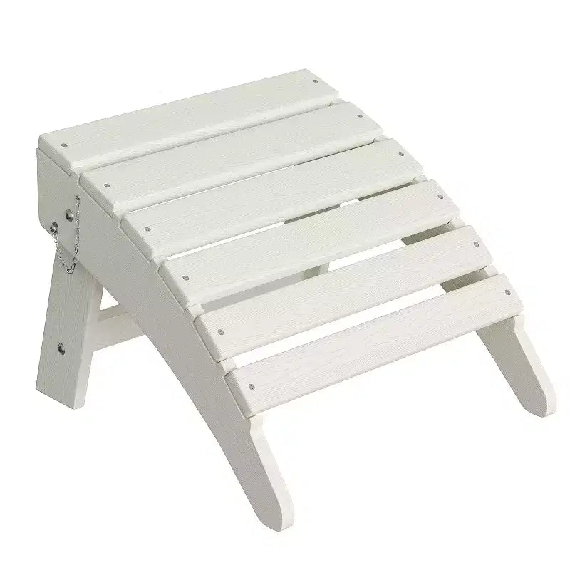 Ottoman pliant, repose-pieds d'extérieur en PEHD pour chaise Adirondack, résistant aux intempéries pour terrasse, jardin, patio extérieur