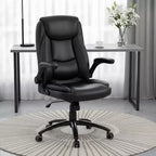 Chaise de bureau Ora Maison Big & Tall en cuir avec inclinaison et hauteur réglables et accoudoirs relevables