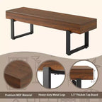 Banc en bois GDF Studio Sullivan Farmhouse 59, banc à chaussures moderne polyvalent