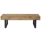 Banc en bois GDF Studio Sullivan Farmhouse 59, banc à chaussures moderne polyvalent