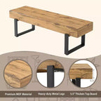 Banc en bois GDF Studio Sullivan Farmhouse 59, banc à chaussures moderne polyvalent
