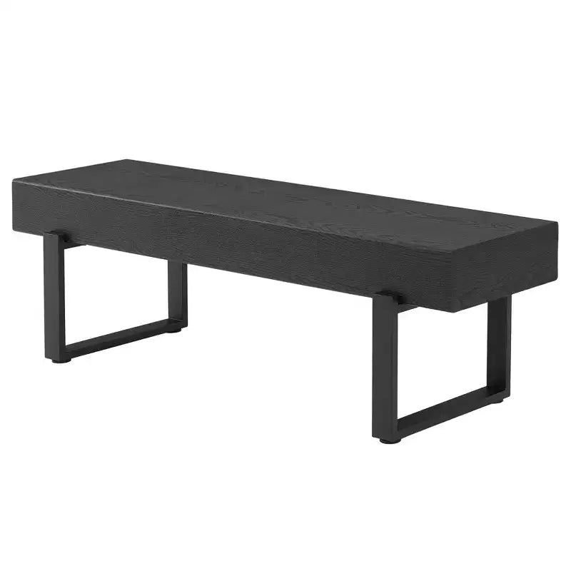 Banc en bois GDF Studio Sullivan Farmhouse 59, banc à chaussures moderne polyvalent