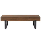 Banc en bois GDF Studio Sullivan Farmhouse 59, banc à chaussures moderne polyvalent