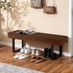 Banc en bois GDF Studio Sullivan Farmhouse 59, banc à chaussures moderne polyvalent