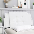 vidaXL Coussin de Tête de Lit Suspendu Rembourré Oreiller Dossier Chambre Similicuir