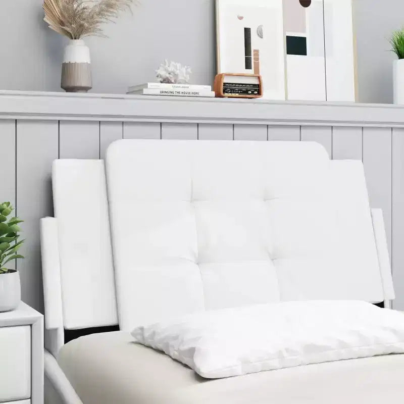 vidaXL Coussin de Tête de Lit Suspendu Rembourré Oreiller Dossier Chambre Similicuir