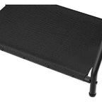 ACOINEL Porte-Bagages Pliant avec Étagère de Rangement en Tissu, Support de Valise de 45 kg pour Chambre d'amis, Chambre à Coucher, Hôtel - Gain de Place, Noir