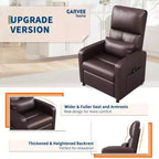Fauteuil inclinable électrique en cuir PU avec chauffage et massage - Canapé individuel ergonomique électrique réglable, siège de cinéma maison pour salon