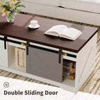 Table basse relevable de ferme, design moderne, construction durable, surface spacieuse, pour salon ou bureau
