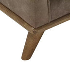 Fauteuil d'appoint en cuir Ali Oxford - Marron - iNSPIRE Q