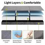 Matelas pliant en mousse à mémoire de forme Dyonery Certifié CertiPUR-US, polyvalent et lavable en machine