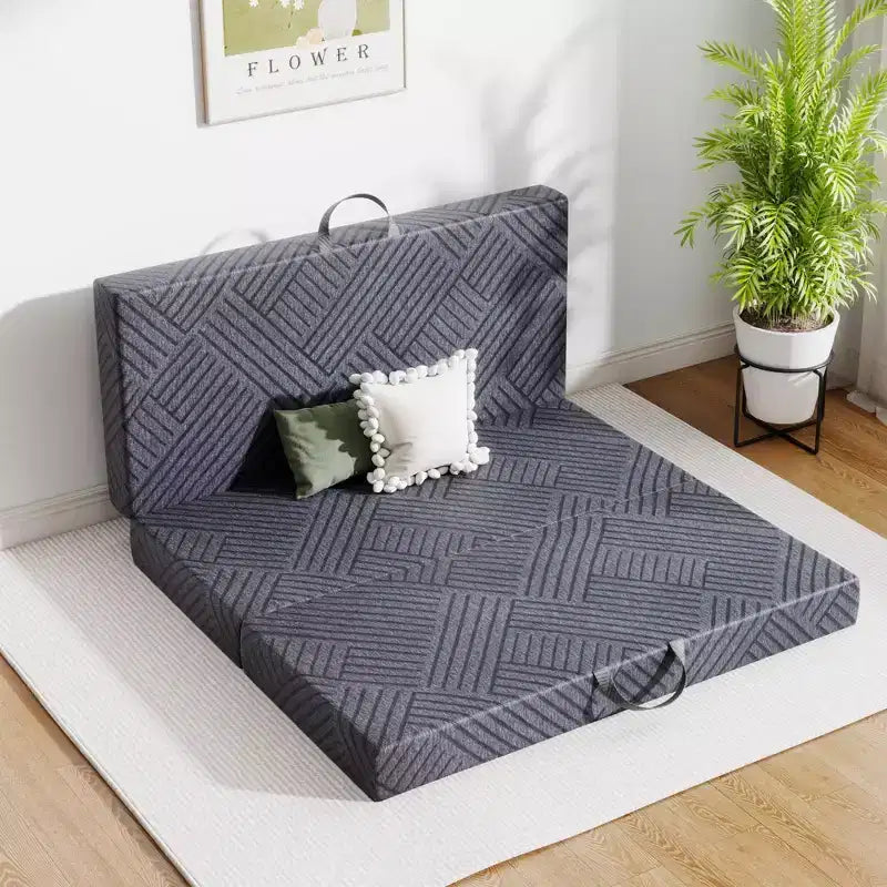 Matelas pliant en mousse à mémoire de forme Dyonery Certifié CertiPUR-US, polyvalent et lavable en machine