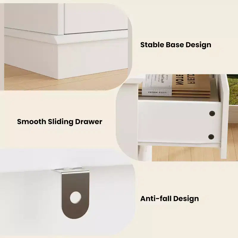 Commode à 8 tiroirs pour chambre à coucher, commode spacieuse avec rangement profond, commode double horizontale en bois avec grand plateau pour salon
