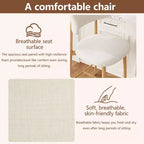 GDFStudio Tiphaine Tabourets de comptoir en métal rembourrés de style moderne du milieu du siècle (lot de 2)