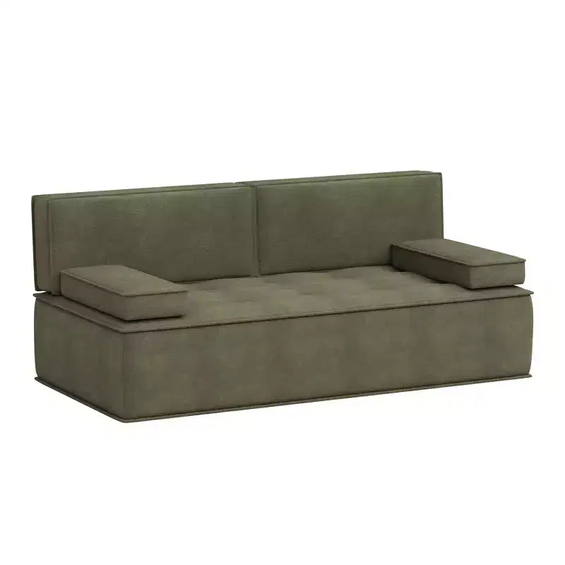 Canapé-lit multifonctionnel moderne en tissu Luck Live 79, convertible avec coussin en mousse de soutien pour appartement et studio