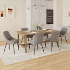COLAMY Chaise de salle à manger moderne capitonnée Chaise d'appoint de cuisine avec pieds en métal pour la cuisine, la salle à manger ou le café