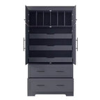 Meuble de rangement pour cuisine de ferme de 72 po, armoire de rangement de salle à manger autoportante avec tiroirs, plateaux coulissants et rangement pour moule à gâteau-Panipeachy