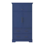 Meuble de rangement pour cuisine de ferme de 72 po, armoire de rangement de salle à manger autoportante avec tiroirs, plateaux coulissants et rangement pour moule à gâteau-Panipeachy